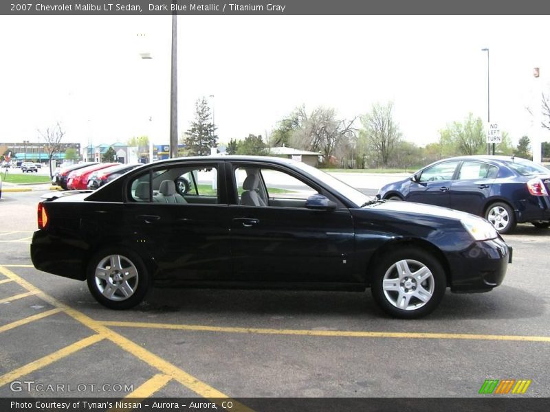 Dark Blue Metallic / Titanium Gray 2007 Chevrolet Malibu LT Sedan