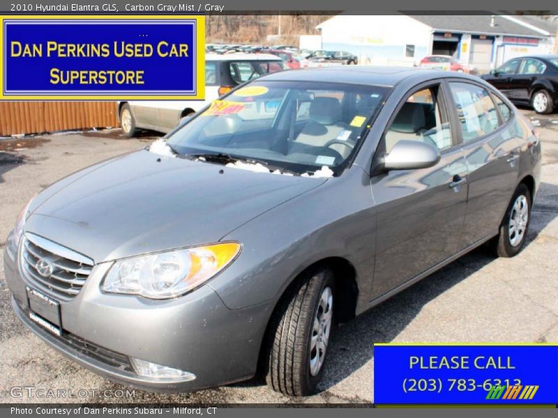 Carbon Gray Mist / Gray 2010 Hyundai Elantra GLS