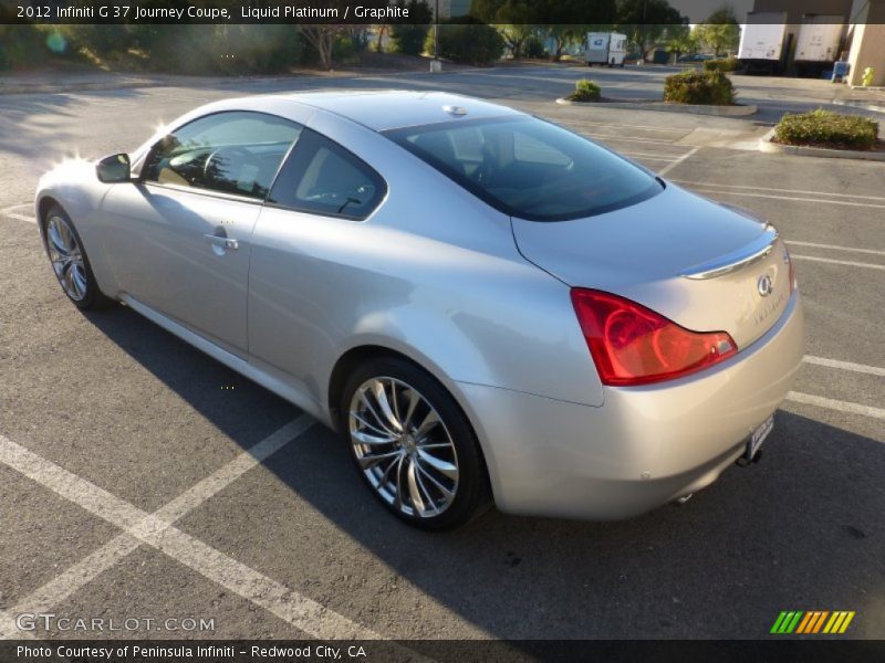 Liquid Platinum / Graphite 2012 Infiniti G 37 Journey Coupe