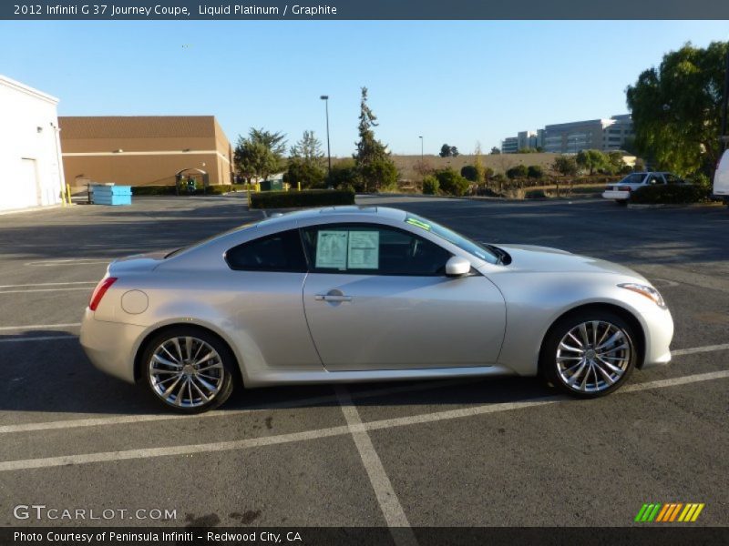 Liquid Platinum / Graphite 2012 Infiniti G 37 Journey Coupe