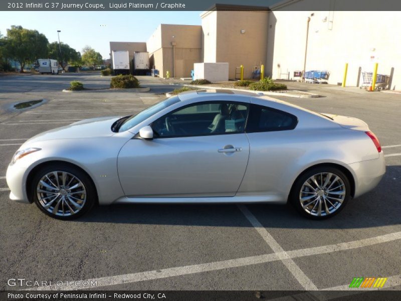 Liquid Platinum / Graphite 2012 Infiniti G 37 Journey Coupe