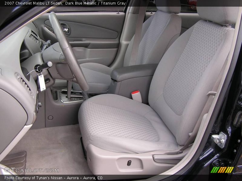 Dark Blue Metallic / Titanium Gray 2007 Chevrolet Malibu LT Sedan