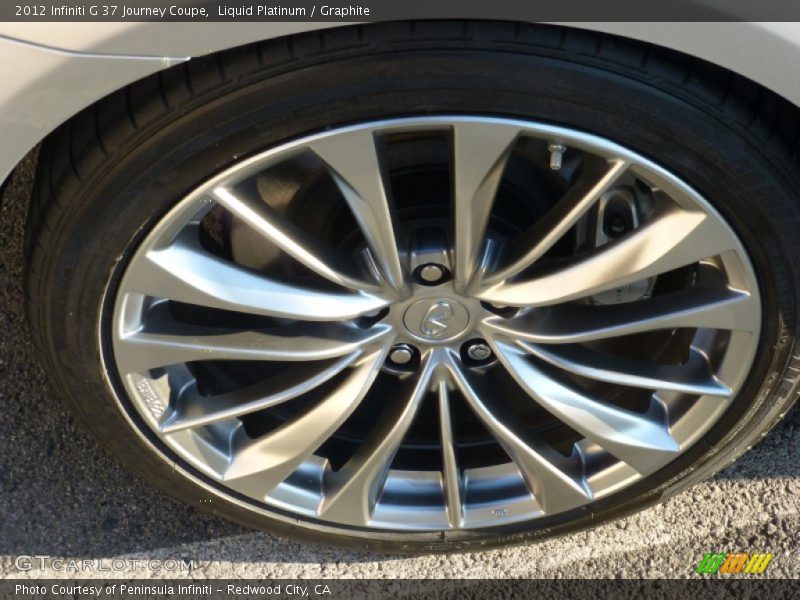 Liquid Platinum / Graphite 2012 Infiniti G 37 Journey Coupe