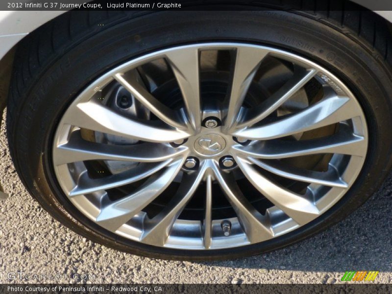 Liquid Platinum / Graphite 2012 Infiniti G 37 Journey Coupe