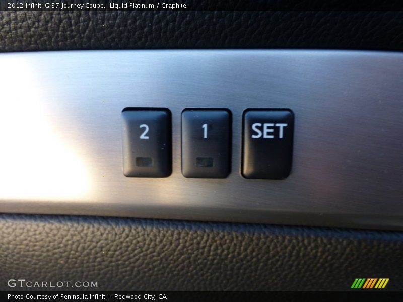 Liquid Platinum / Graphite 2012 Infiniti G 37 Journey Coupe