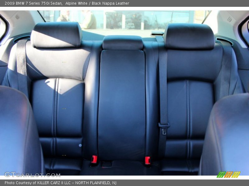 Alpine White / Black Nappa Leather 2009 BMW 7 Series 750i Sedan