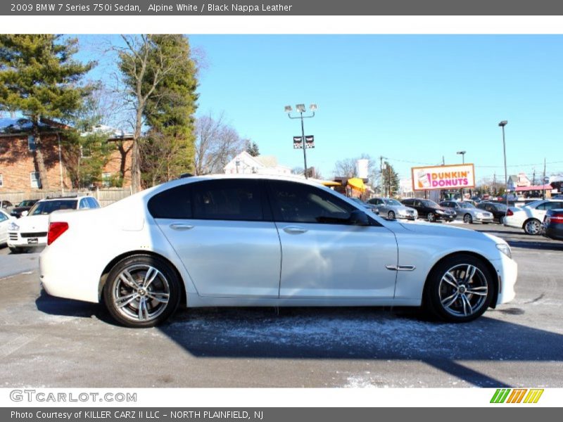 Alpine White / Black Nappa Leather 2009 BMW 7 Series 750i Sedan