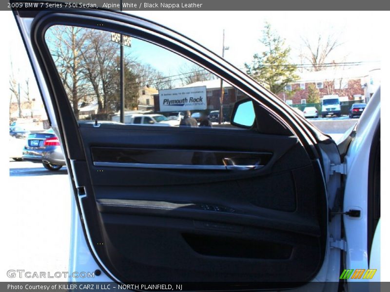 Alpine White / Black Nappa Leather 2009 BMW 7 Series 750i Sedan