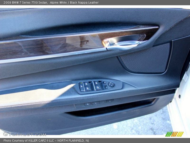 Alpine White / Black Nappa Leather 2009 BMW 7 Series 750i Sedan