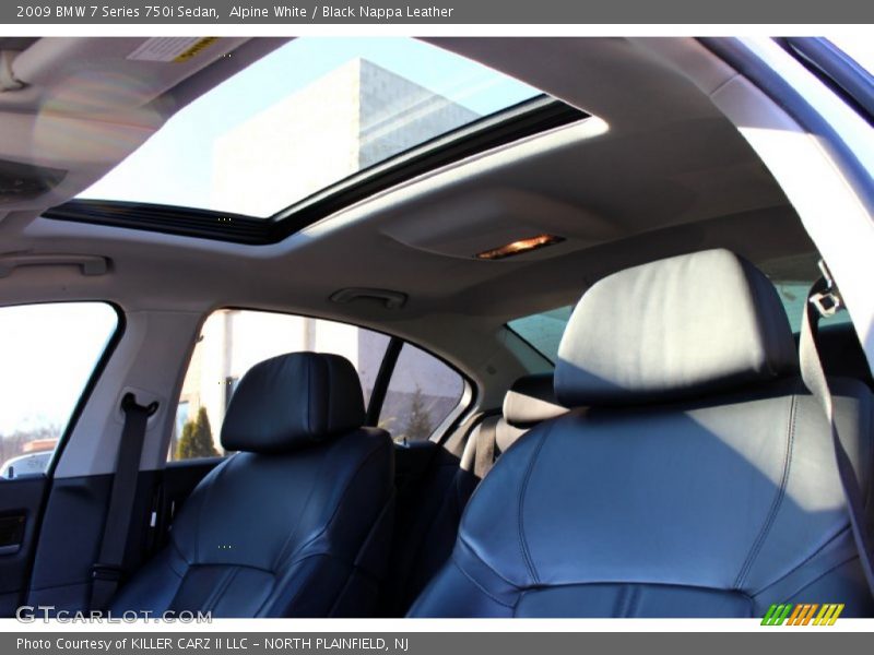 Alpine White / Black Nappa Leather 2009 BMW 7 Series 750i Sedan