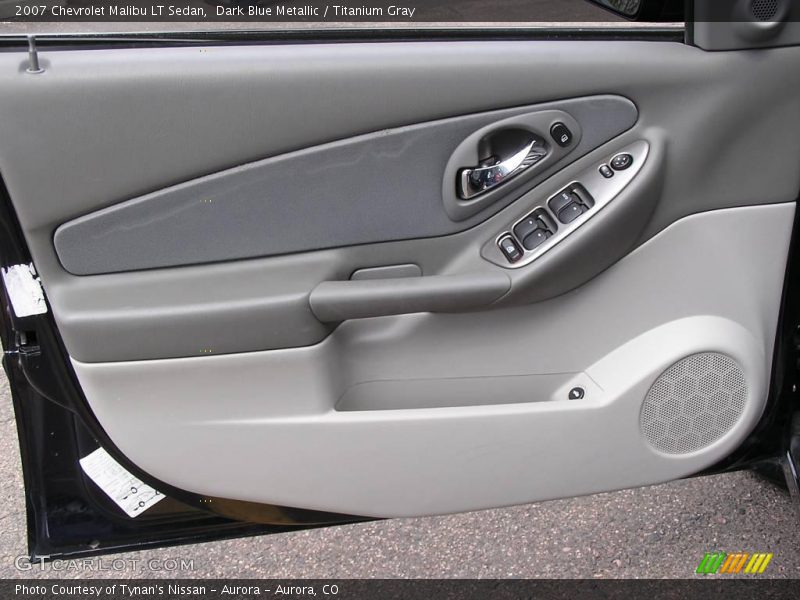 Dark Blue Metallic / Titanium Gray 2007 Chevrolet Malibu LT Sedan