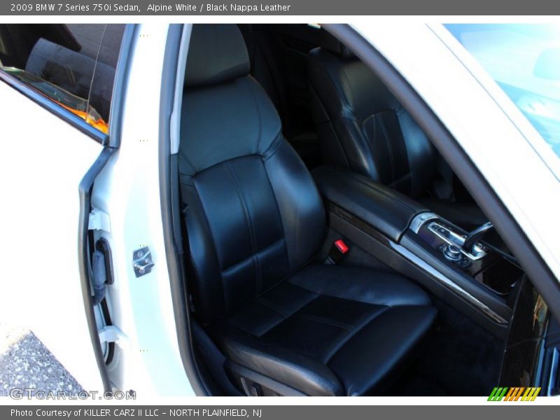 Alpine White / Black Nappa Leather 2009 BMW 7 Series 750i Sedan