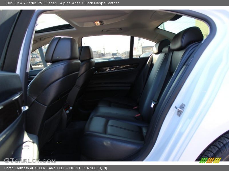 Alpine White / Black Nappa Leather 2009 BMW 7 Series 750i Sedan