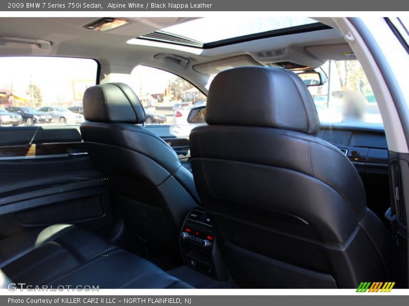 Alpine White / Black Nappa Leather 2009 BMW 7 Series 750i Sedan