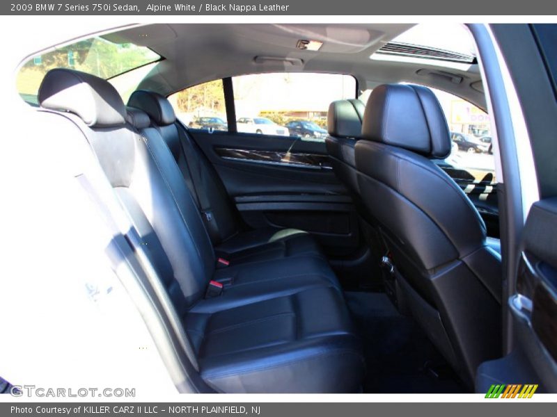 Alpine White / Black Nappa Leather 2009 BMW 7 Series 750i Sedan