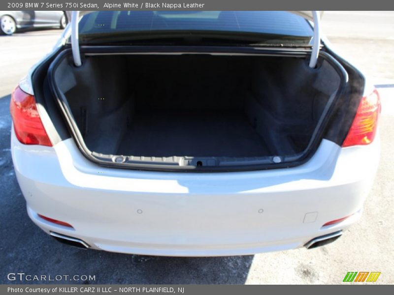 Alpine White / Black Nappa Leather 2009 BMW 7 Series 750i Sedan
