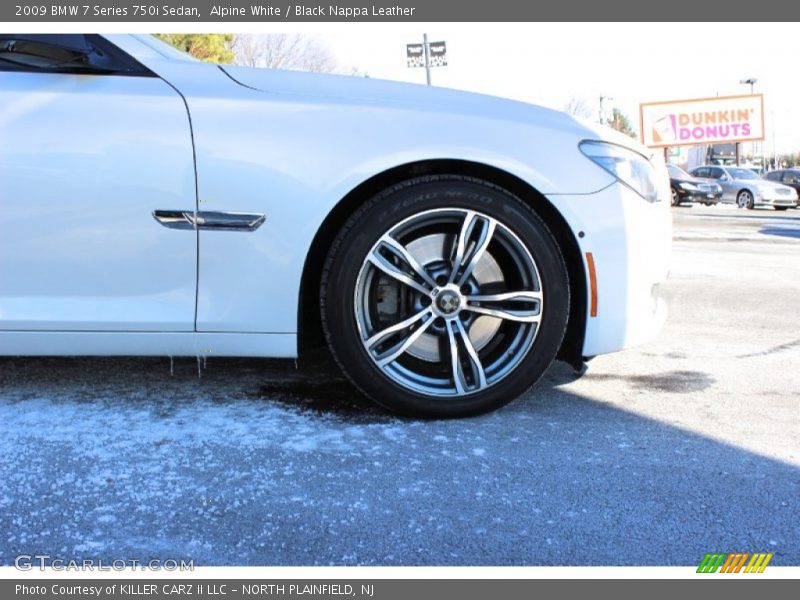 Alpine White / Black Nappa Leather 2009 BMW 7 Series 750i Sedan