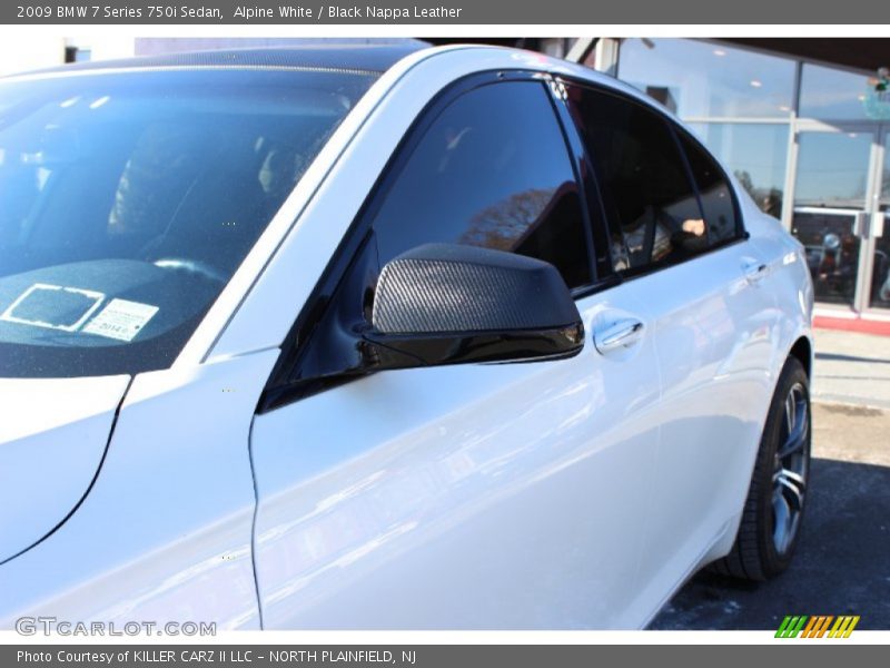 Alpine White / Black Nappa Leather 2009 BMW 7 Series 750i Sedan