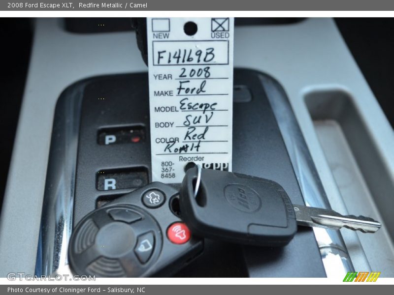 Redfire Metallic / Camel 2008 Ford Escape XLT