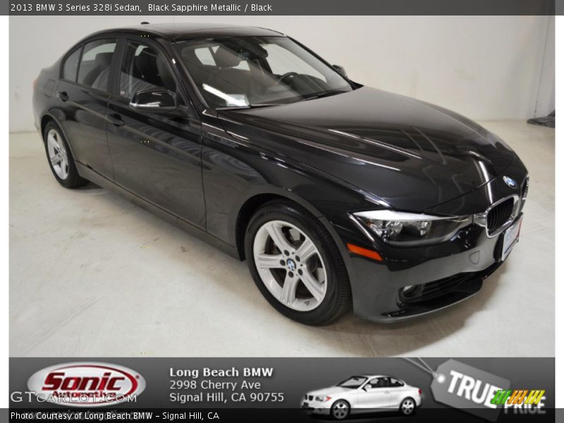 Black Sapphire Metallic / Black 2013 BMW 3 Series 328i Sedan