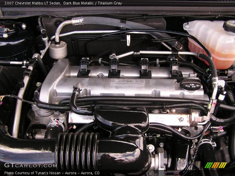 Dark Blue Metallic / Titanium Gray 2007 Chevrolet Malibu LT Sedan