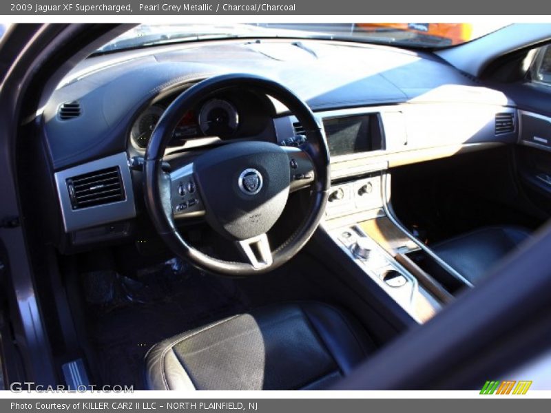 Pearl Grey Metallic / Charcoal/Charcoal 2009 Jaguar XF Supercharged