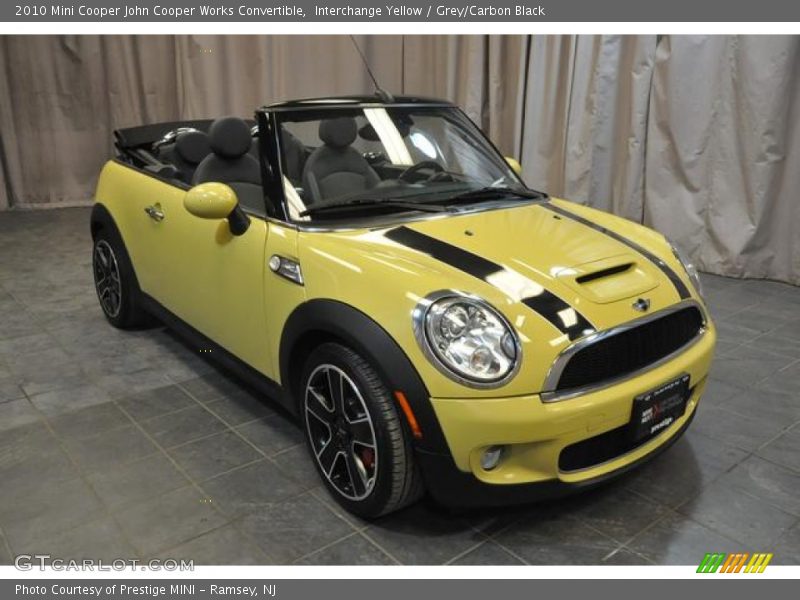 Interchange Yellow / Grey/Carbon Black 2010 Mini Cooper John Cooper Works Convertible