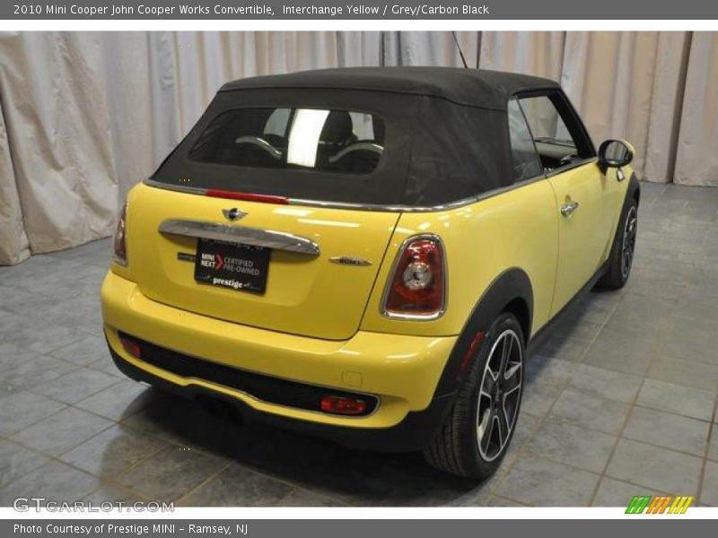Interchange Yellow / Grey/Carbon Black 2010 Mini Cooper John Cooper Works Convertible