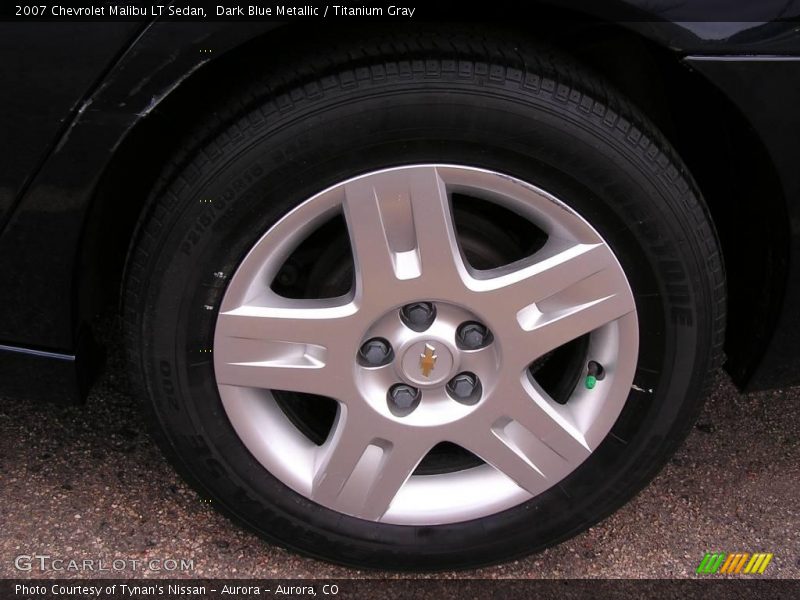 Dark Blue Metallic / Titanium Gray 2007 Chevrolet Malibu LT Sedan