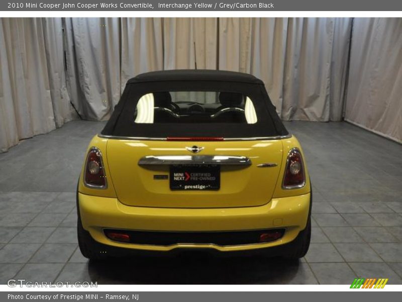 Interchange Yellow / Grey/Carbon Black 2010 Mini Cooper John Cooper Works Convertible