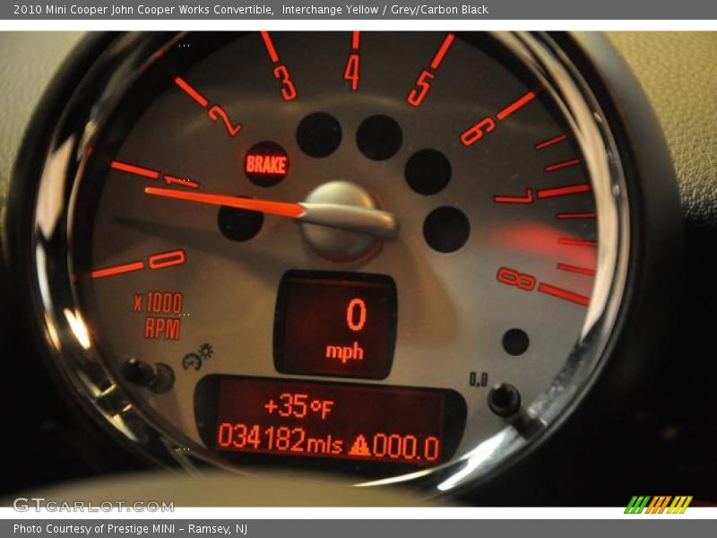 Interchange Yellow / Grey/Carbon Black 2010 Mini Cooper John Cooper Works Convertible