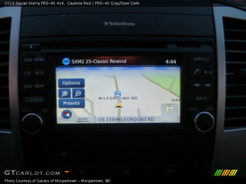 Navigation of 2014 Xterra PRO-4X 4x4