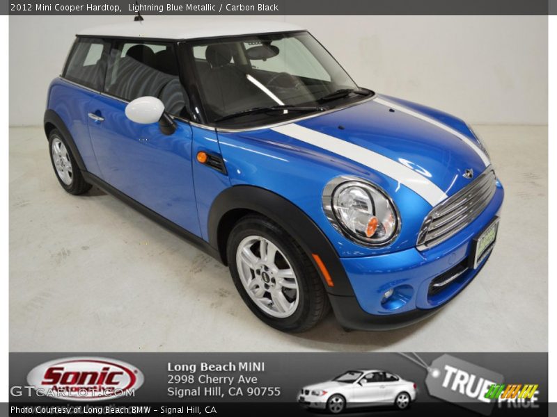 Lightning Blue Metallic / Carbon Black 2012 Mini Cooper Hardtop