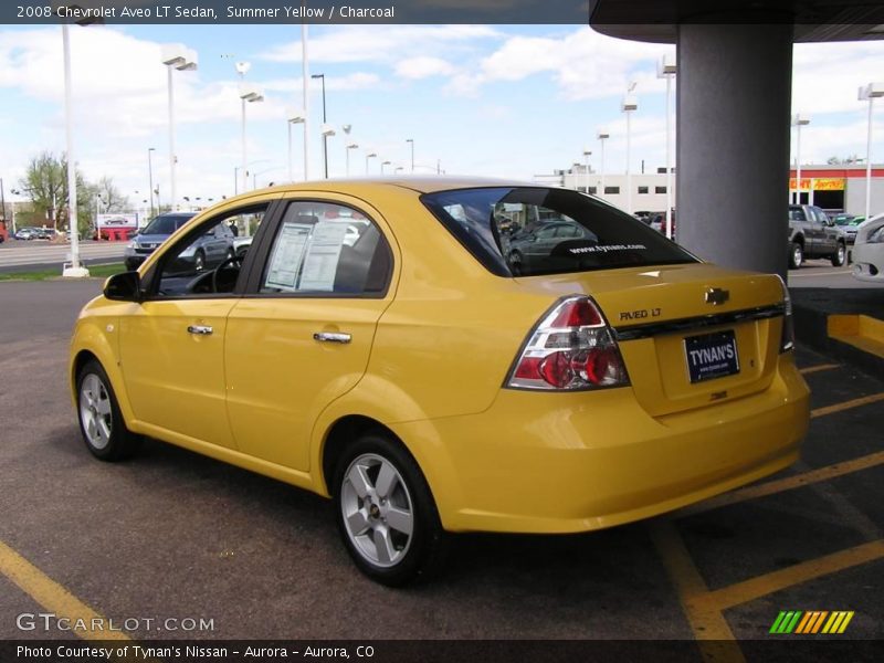 Summer Yellow / Charcoal 2008 Chevrolet Aveo LT Sedan