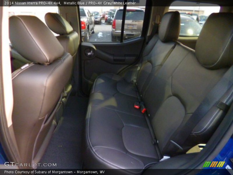 Metallic Blue / PRO-4X Gray/White Leather 2014 Nissan Xterra PRO-4X 4x4
