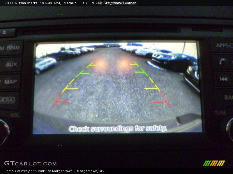 Metallic Blue / PRO-4X Gray/White Leather 2014 Nissan Xterra PRO-4X 4x4