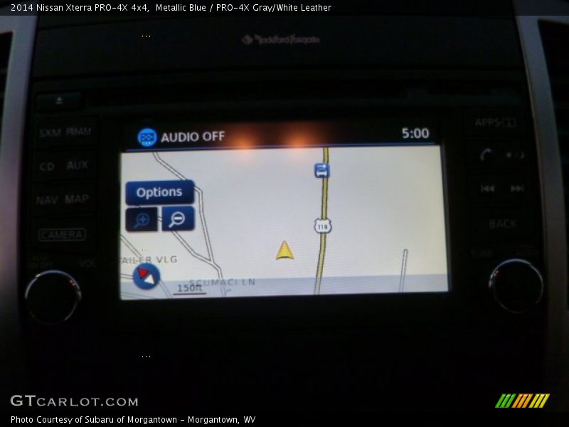 Metallic Blue / PRO-4X Gray/White Leather 2014 Nissan Xterra PRO-4X 4x4