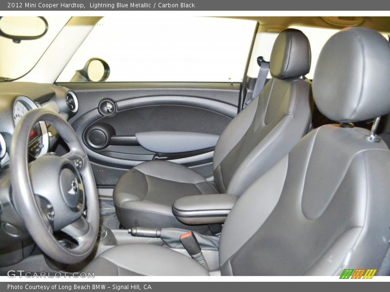 Lightning Blue Metallic / Carbon Black 2012 Mini Cooper Hardtop