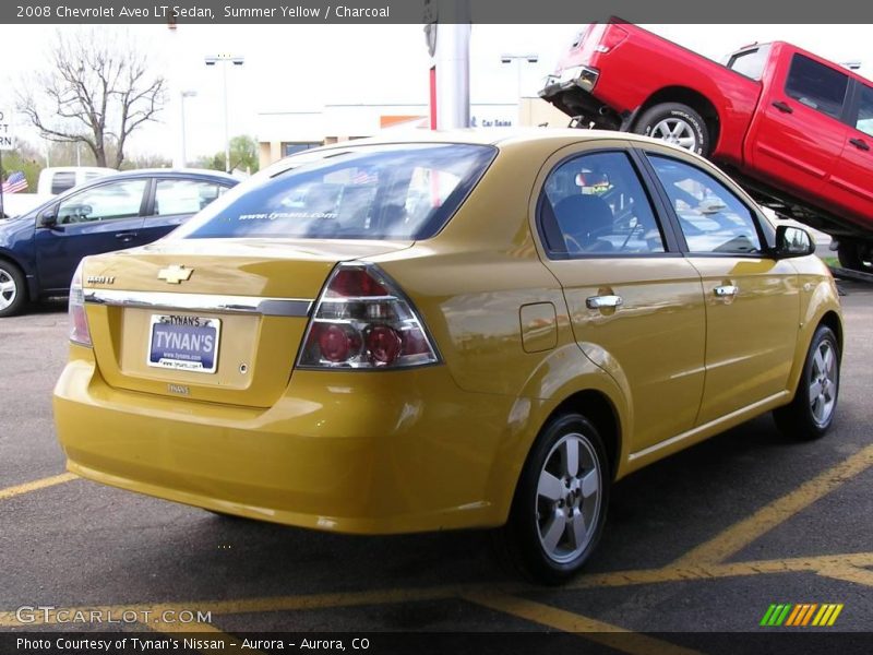 Summer Yellow / Charcoal 2008 Chevrolet Aveo LT Sedan