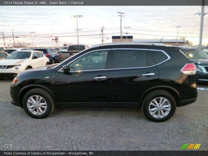 Super Black / Charcoal 2014 Nissan Rogue SV AWD