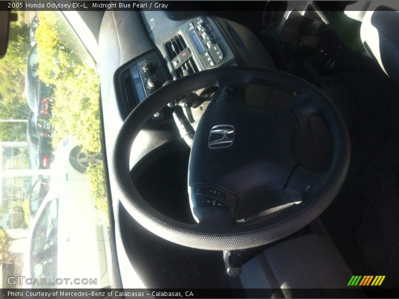Midnight Blue Pearl / Gray 2005 Honda Odyssey EX-L