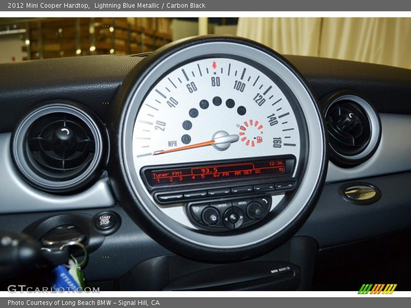 Lightning Blue Metallic / Carbon Black 2012 Mini Cooper Hardtop