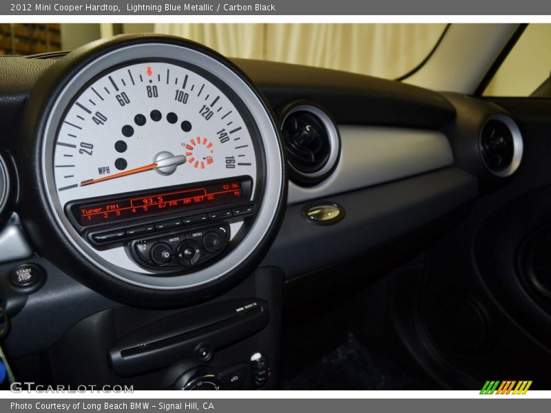 Lightning Blue Metallic / Carbon Black 2012 Mini Cooper Hardtop