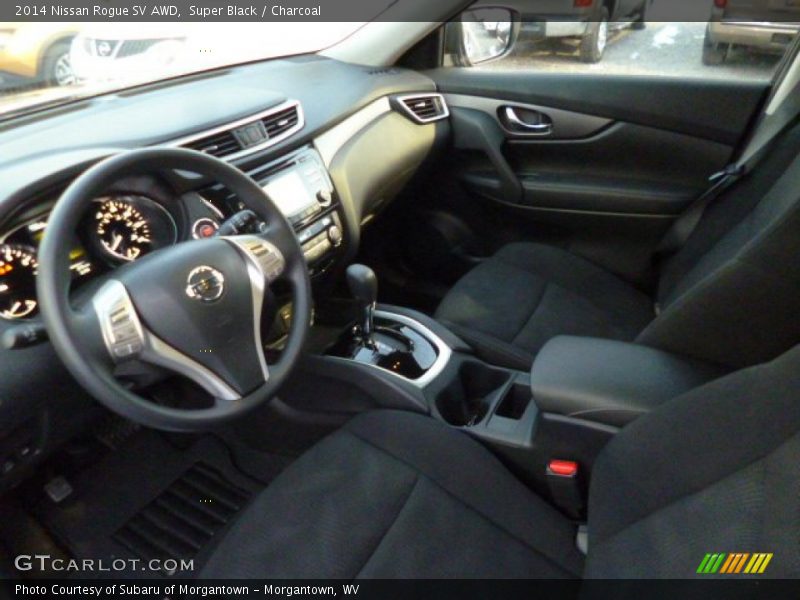 Super Black / Charcoal 2014 Nissan Rogue SV AWD