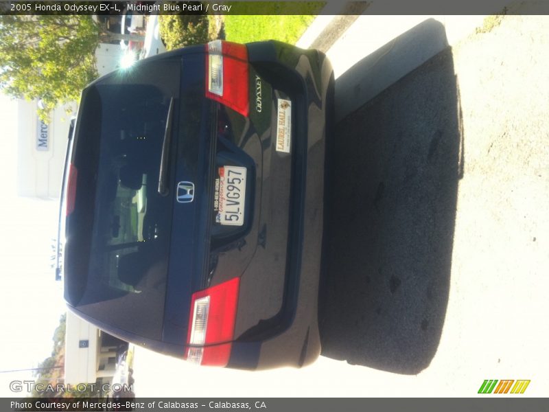 Midnight Blue Pearl / Gray 2005 Honda Odyssey EX-L