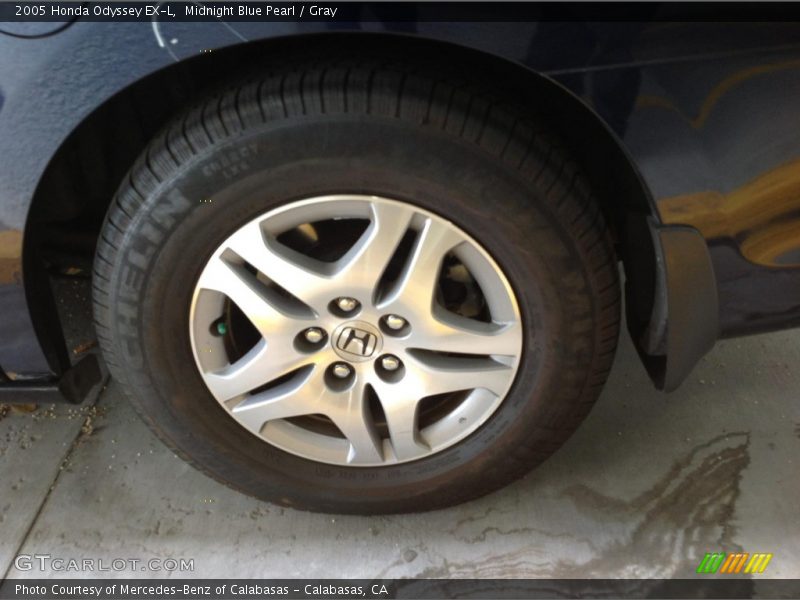 Midnight Blue Pearl / Gray 2005 Honda Odyssey EX-L