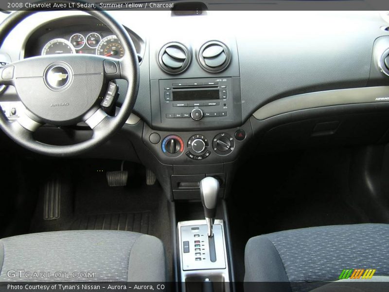 Summer Yellow / Charcoal 2008 Chevrolet Aveo LT Sedan