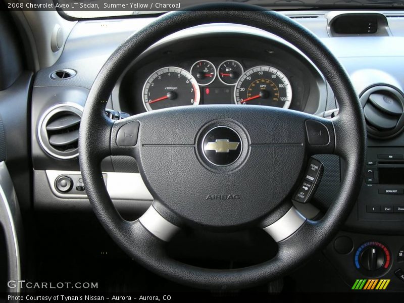 Summer Yellow / Charcoal 2008 Chevrolet Aveo LT Sedan