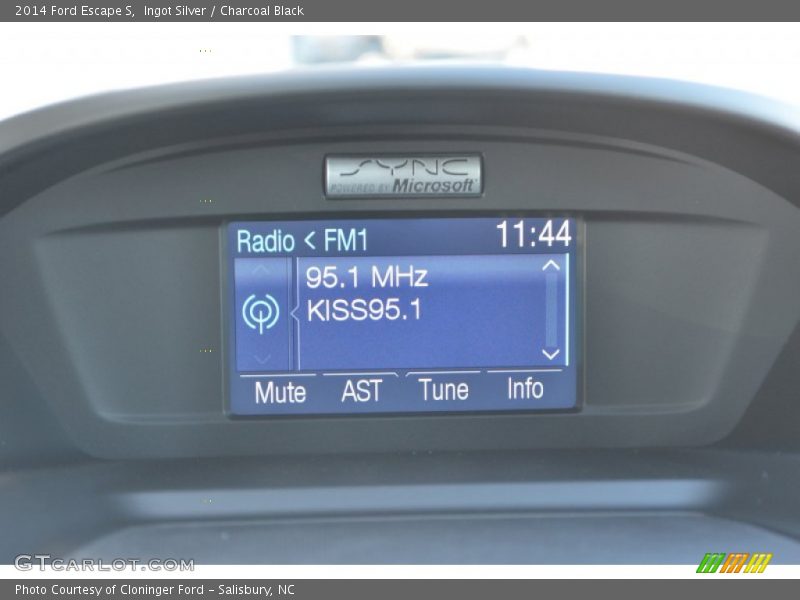 Ingot Silver / Charcoal Black 2014 Ford Escape S