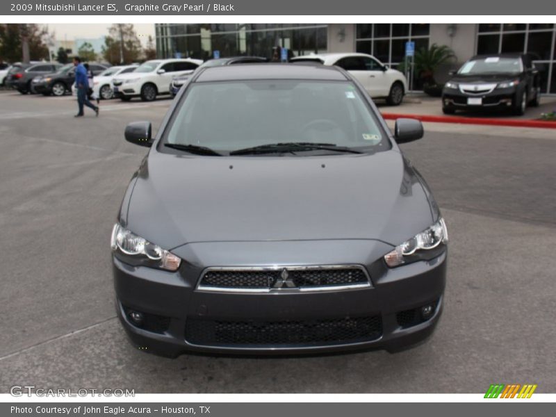 Graphite Gray Pearl / Black 2009 Mitsubishi Lancer ES